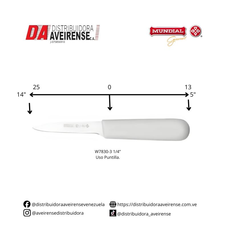 Cuchillo uso Puntilla Modelo W7830-3 1/4”.